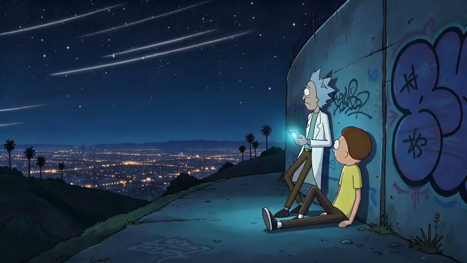 Rick and Morty Stargazing wallpaper