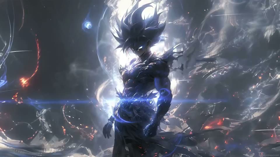 Silver Goku wallpaper